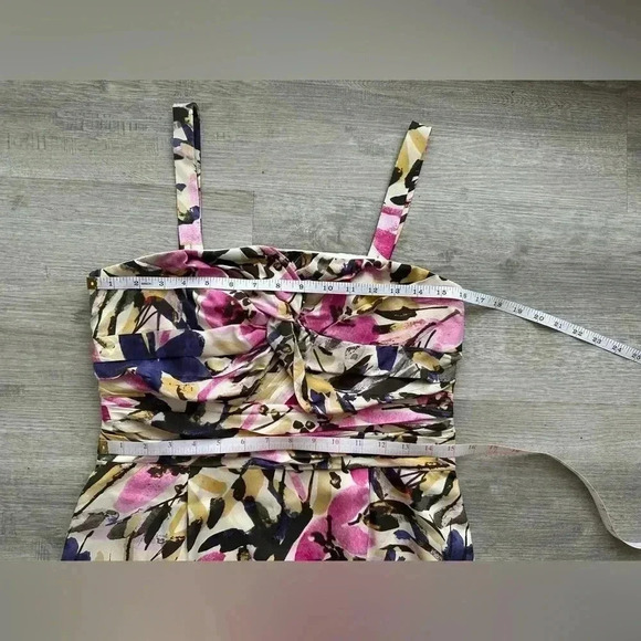 Banana Republic 100% silk art to wear full color sundress size 6 petite - Picture 10 of 10